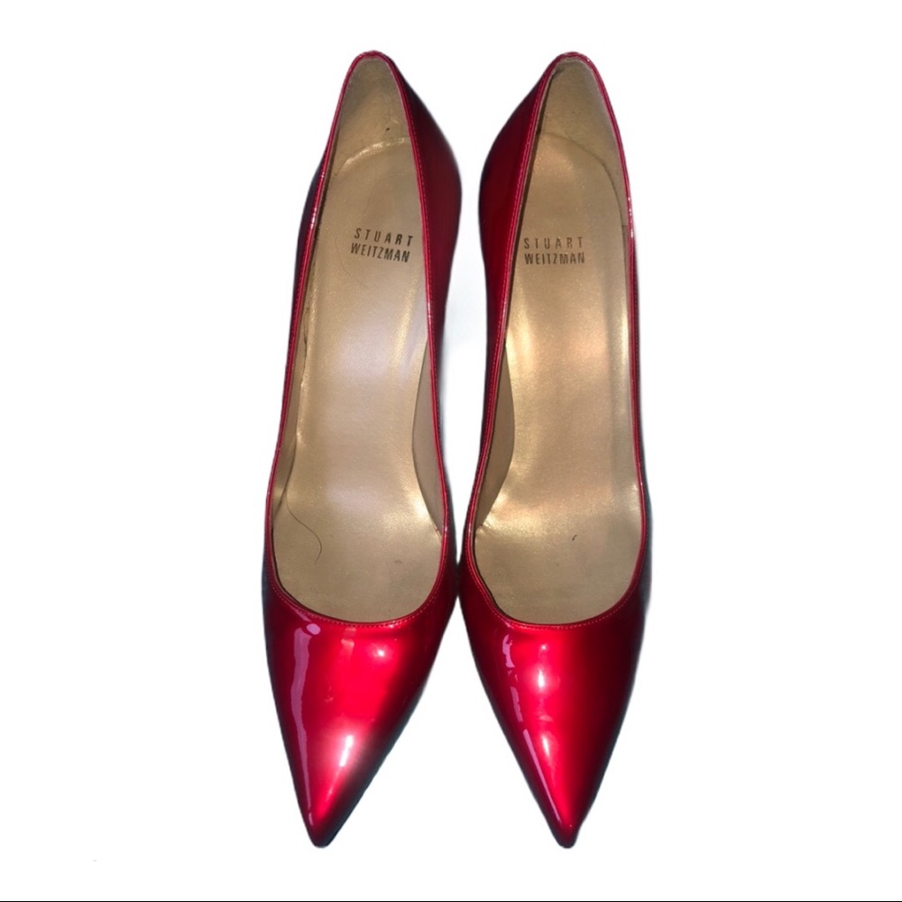 {Stuart Weitzman} Ruby Red Stilettos - image 4